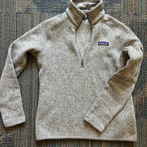 Patagonia Better Sweater 3/4  Fleece Pullover in Heather Gray - Like New!! - Picture 1 of 10